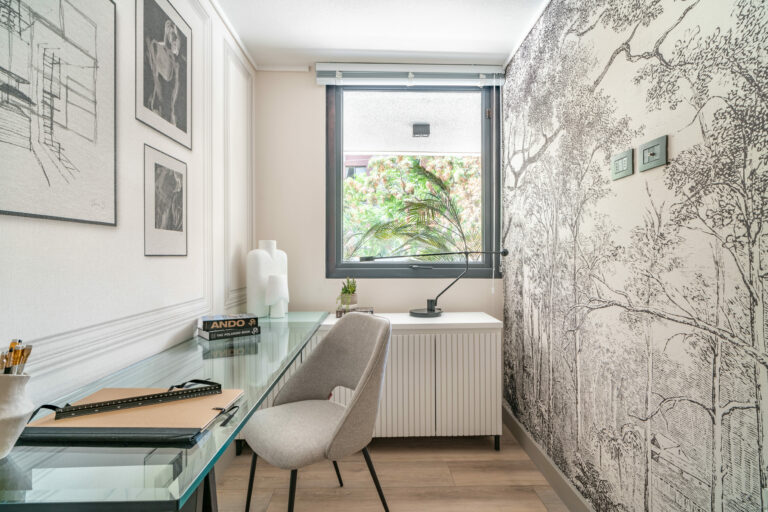 home office depto piloto Crusoe las condes