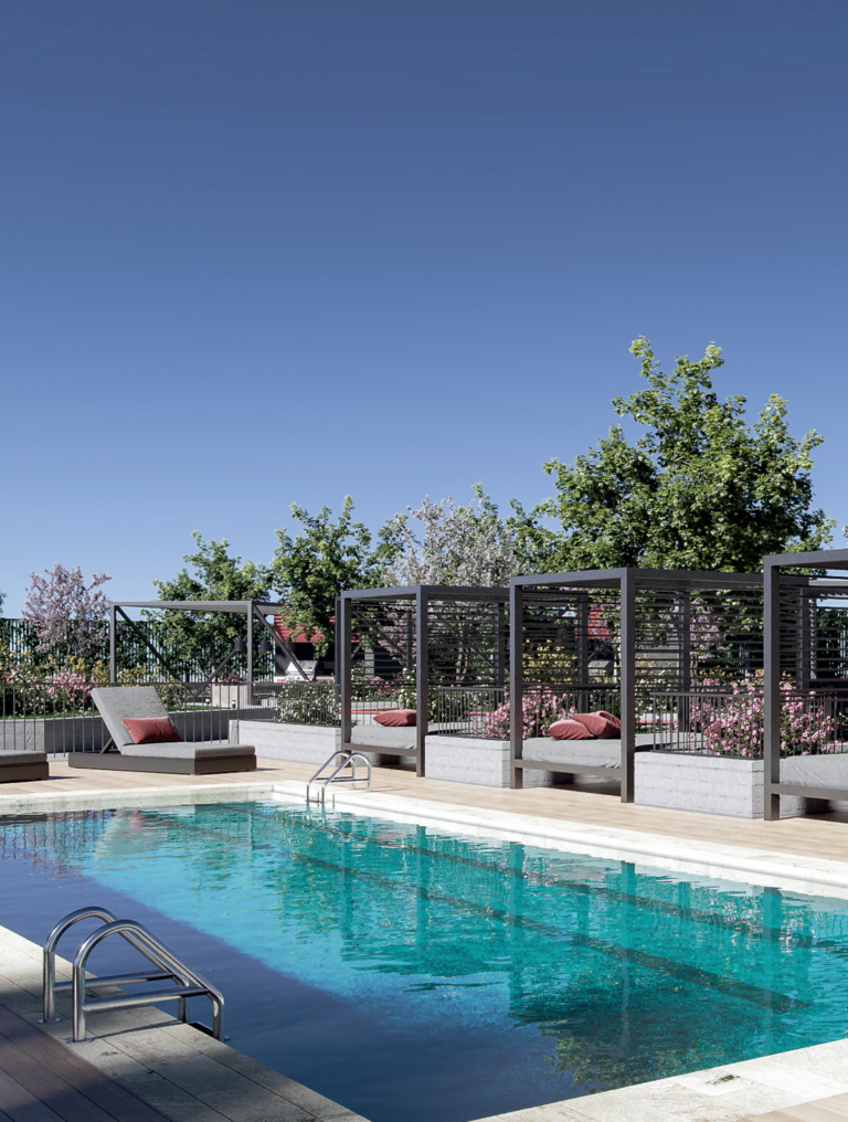 piscina edificio Valdovinos departamento san joaquin