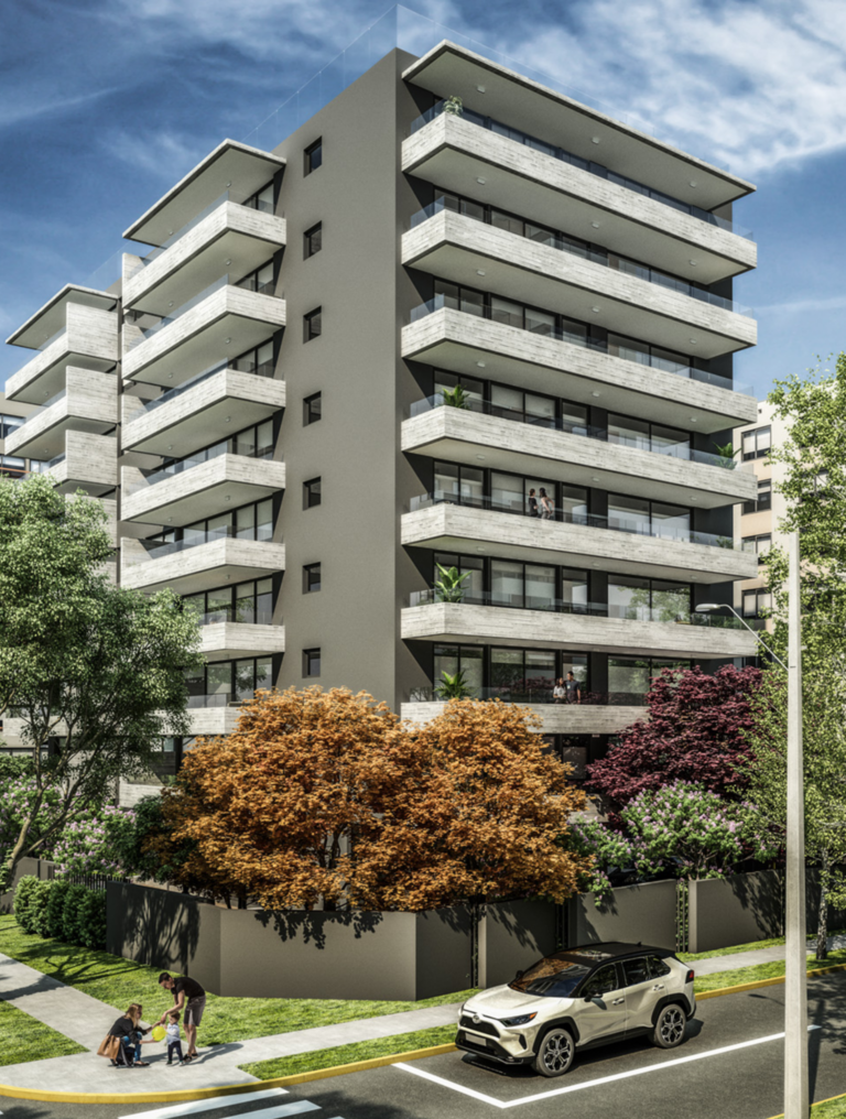 departamento las condes fachada edificio